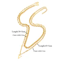 Casual Simple Style Letter 201 Stainless Steel 304 Stainless Steel Women's Pendant Necklace sku image 20