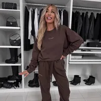 Casual Daily Sports Women's Simple Style Letter Solid Color Cotton Blend Pants Sets Shorts Sets main image 2