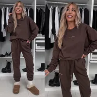 Casual Daily Sports Women's Simple Style Letter Solid Color Cotton Blend Pants Sets Shorts Sets main image 4