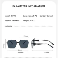 Modern Style Streetwear Sunglasses Pc Polygon Full Frame Glasses main image 2