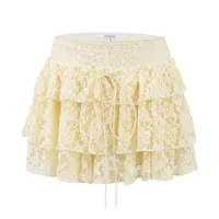 Women's Skirt Casual Sexy Drawstring Flower Short Mini Dress Holiday Daily main image 2