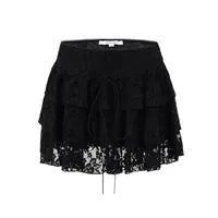 Women's Skirt Casual Sexy Drawstring Flower Short Mini Dress Holiday Daily main image 3