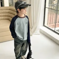 Boy'S Casual Streetwear Letter Solid Color Velvet Polyester main image 1