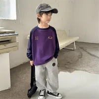 Boy'S Casual Streetwear Letter Solid Color Velvet Polyester main image 4