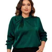 Women's Blouse Long Sleeve Blouses Elegant Simple Style Solid Color main image 5