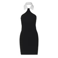 Women's Hip Skirt Casual Elegant Streetwear Halter Neck Sheath Dress Sleeveless Solid Color Maxi Long Dress Holiday Daily Selfie main image 4