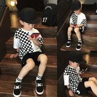 Boy'S Casual Simple Style Streetwear Checkered Cotton main image 1