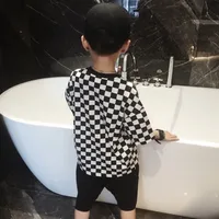 Boy'S Casual Simple Style Streetwear Checkered Cotton main image 4
