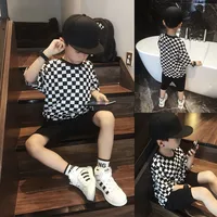 Boy'S Casual Simple Style Streetwear Checkered Cotton main image 5