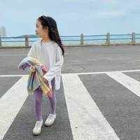 Girl'S Simple Style Solid Color Cotton main image 1