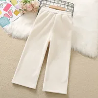 Girl'S Simple Style Solid Color Corduroy main image 1