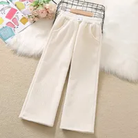 Girl'S Simple Style Solid Color Corduroy main image 3
