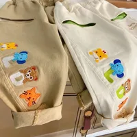 Girl'S Boy'S Cute Animal Cartoon Letter Embroidery Cotton main image 4
