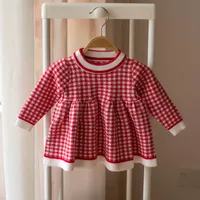 Girl'S Cute Plaid Dehaired Angora Covering Yarn Cotton Liquid Ammonia Treatment sku image 2
