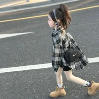 Girl'S Classic Style Checkered Cotton main image 1
