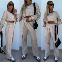 Casual Daily Women's Sexy Simple Style Solid Color Cotton Blend Pants Sets Shorts Sets main image 4