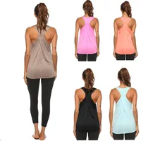 Women's Basic Sports Solid Color Polyester Strap Active Tops Racerback Tank Tops main image 1