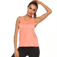 Women's Basic Sports Solid Color Polyester Strap Active Tops Racerback Tank Tops sku image 14