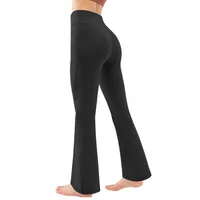 Basic Solid Color Twilled Satin Active Bottoms Leggings main image 5
