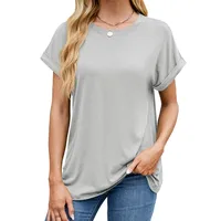 Women's T-shirt Short Sleeve T-Shirts Casual Elegant Streetwear Solid Color main image 5