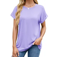 Women's T-shirt Short Sleeve T-Shirts Casual Elegant Streetwear Solid Color main image 4