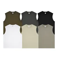 Men's Solid Color Casual Elegant Streetwear Round Neck Sleeveless Loose Men's T-shirt main image 2
