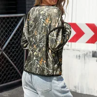 Women's Casual Maple Leaf Pocket Placket Jacket main image 4