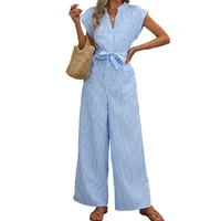 Women's Daily Casual Stripe Jumpsuits main image 5