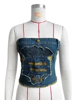 Women's Bandeau Tank Tops Casual Elegant Streetwear Letter main image 4