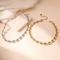 Simple Style Commute Water Droplets 304 Stainless Steel Women's Choker main image 1
