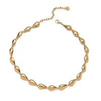 Simple Style Commute Water Droplets 304 Stainless Steel Women's Choker sku image 1
