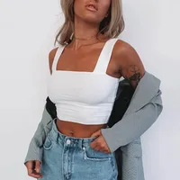 Women's Vest Tank Tops Elegant Preppy Style Solid Color main image 1