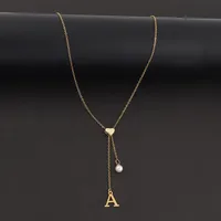 Elegant Simple Style Classic Style Letter Heart Shape 201 Stainless Steel 304 Stainless Steel Copper Women's Pendant Necklace main image 3