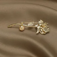 Elegant Streetwear Rose Flower Copper Zircon Women's Brooches main image 3