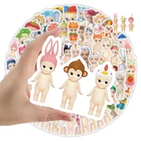 1 Set Cartoon Character Learning PVC Self-adhesive Cute Stickers main image 5