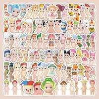 1 Set Cartoon Character Learning PVC Self-adhesive Cute Stickers main image 1