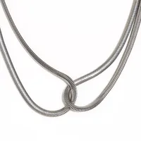 Vintage Style Geometric 304 Stainless Steel 18K Gold Plated Women's Double Layer Necklaces main image 5
