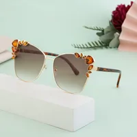 Casual Elegant Lady Geometric Pc Square Full Frame Glasses main image 3