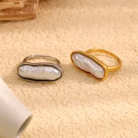 Casual Vintage Style Geometric 304 Stainless Steel 18K Gold Plated Women's Rings main image 1