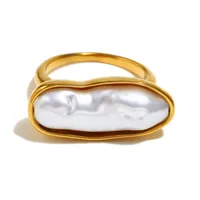 Casual Vintage Style Geometric 304 Stainless Steel 18K Gold Plated Women's Rings sku image 5