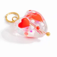 Cute Heart Shape 304 Stainless Steel Glass Jewelry Accessories main image 5