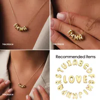 Simple Style Letter 316 Stainless Steel  14K Gold Plated Jewelry Accessories main image 5