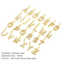 Simple Style Classic Style Letter Titanium Steel Plating Imitation Pearl Jewelry Accessories main image 2