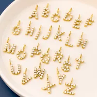 Simple Style Classic Style Letter Titanium Steel Plating Imitation Pearl Jewelry Accessories main image 1
