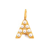 Simple Style Classic Style Letter Titanium Steel Plating Imitation Pearl Jewelry Accessories sku image 53
