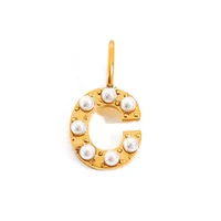 Simple Style Classic Style Letter Titanium Steel Plating Imitation Pearl Jewelry Accessories sku image 55