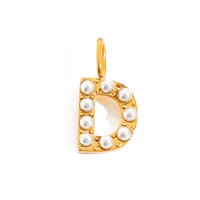 Simple Style Classic Style Letter Titanium Steel Plating Imitation Pearl Jewelry Accessories sku image 56