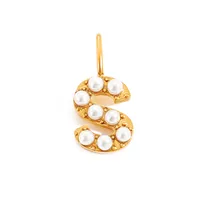 Simple Style Classic Style Letter Titanium Steel Plating Imitation Pearl Jewelry Accessories sku image 71