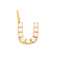 Simple Style Classic Style Letter Titanium Steel Plating Imitation Pearl Jewelry Accessories sku image 73
