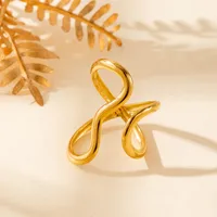 Vintage Style French Style Simple Style Geometric Starfish Shell 304 Stainless Steel Unisex Open Rings main image 3
